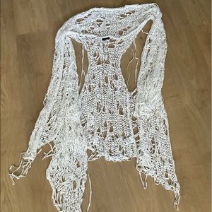 One of a kind hand crafted cotton,a bohemian vest